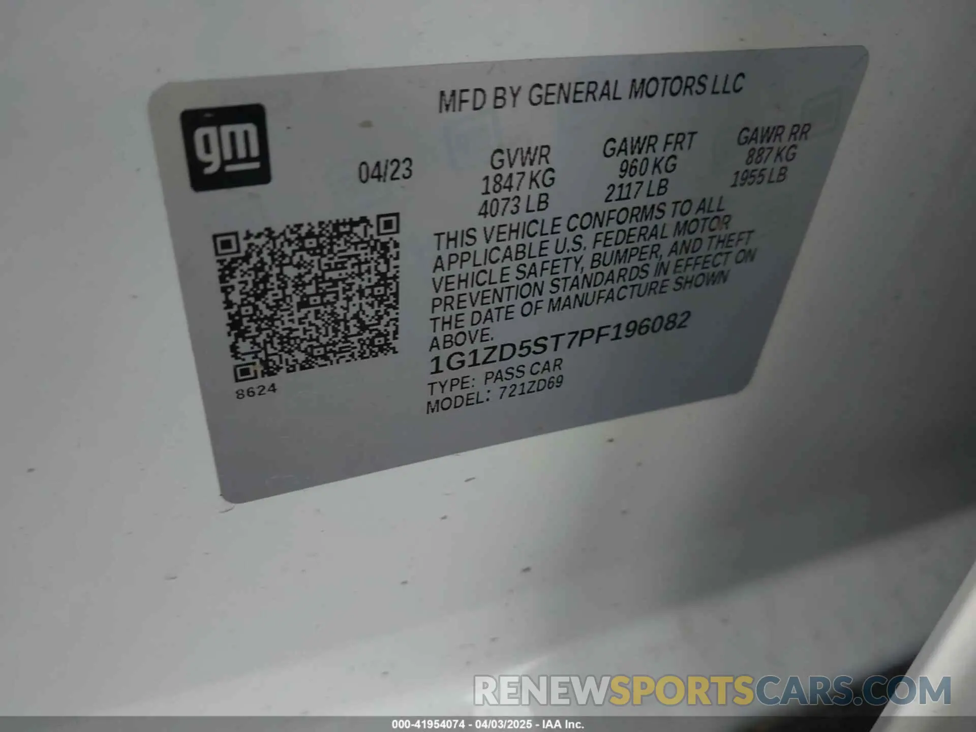 9 fotografías del automóvil dañado 1G1ZD5ST7PF196082 CHEVROLET MALIBU 2023
