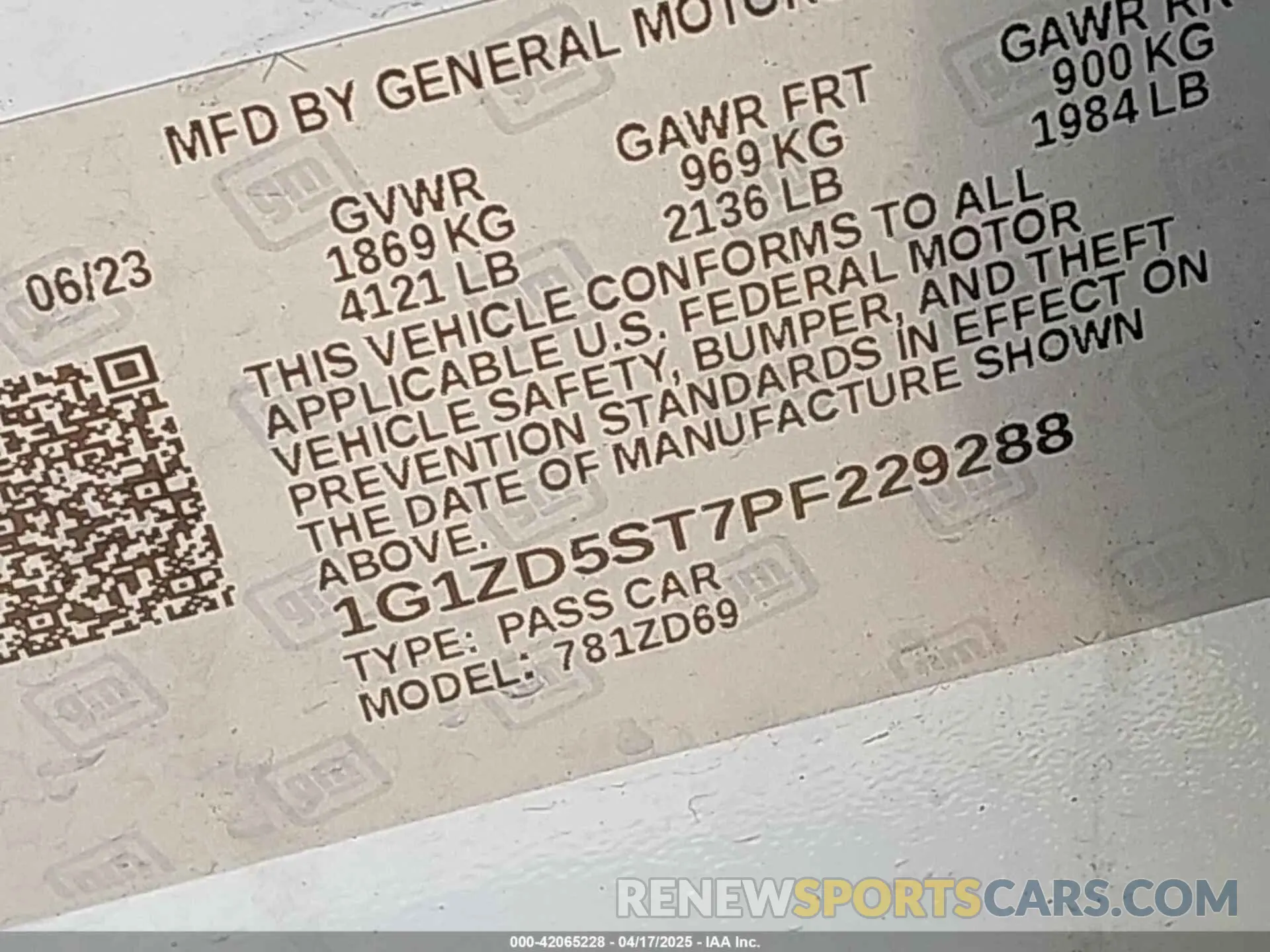 9 fotografías del automóvil dañado 1G1ZD5ST7PF229288 CHEVROLET MALIBU 2023