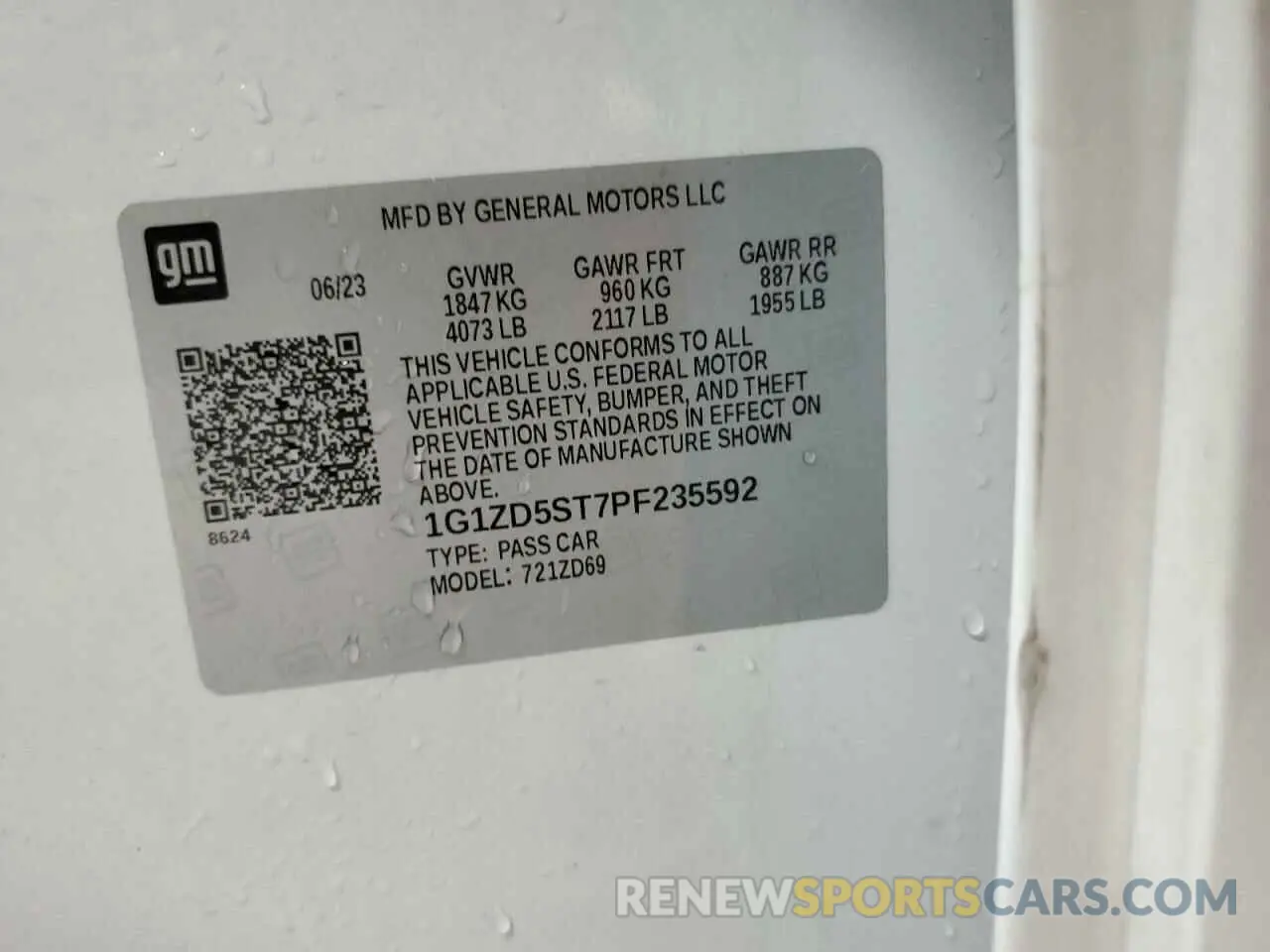 13 fotografías del automóvil dañado 1G1ZD5ST7PF235592 CHEVROLET MALIBU 2023