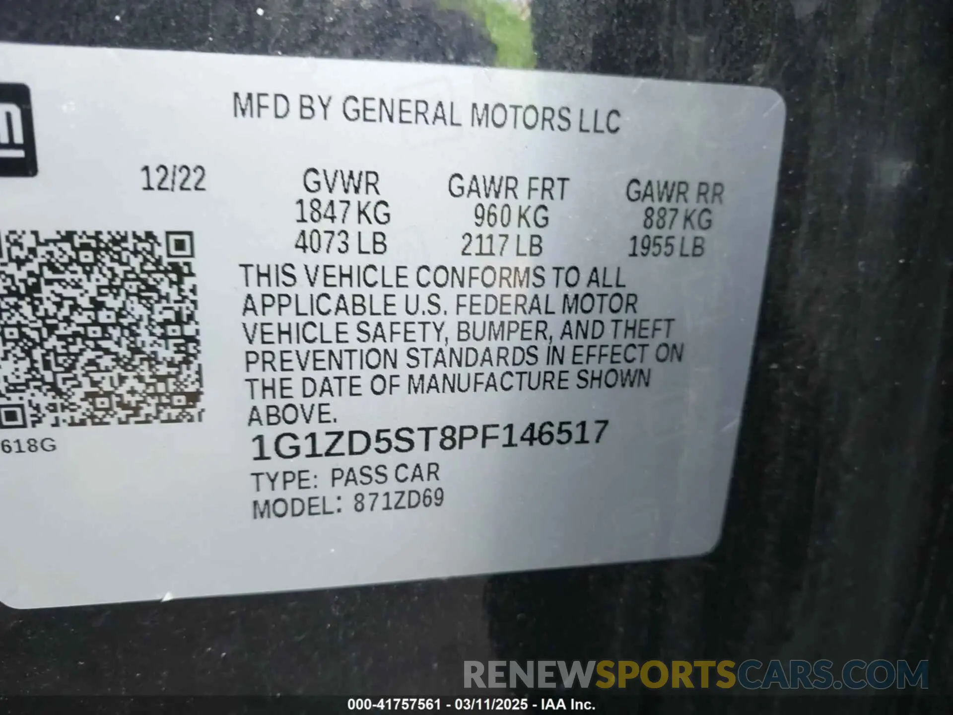 9 fotografías del automóvil dañado 1G1ZD5ST8PF146517 CHEVROLET MALIBU 2023