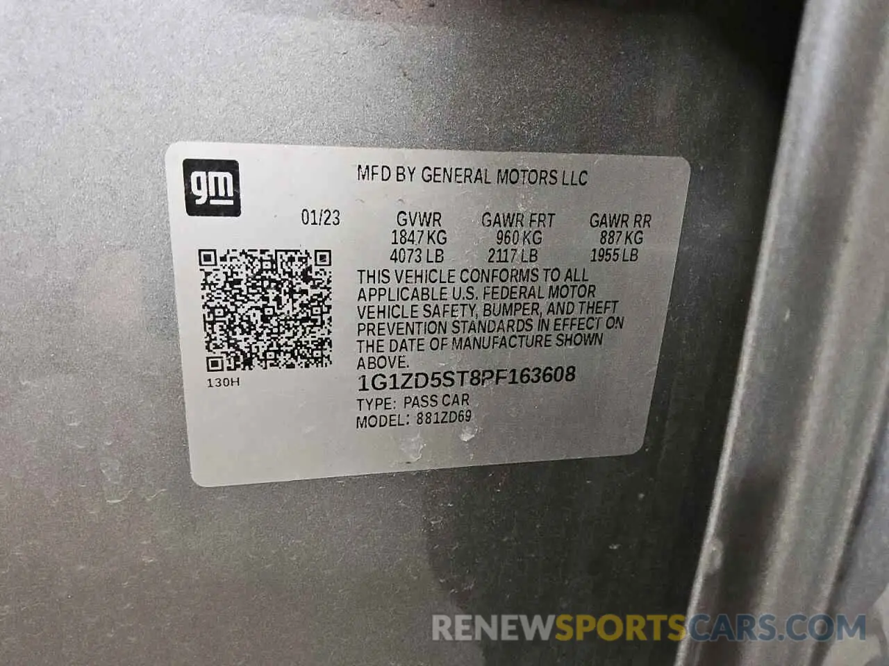 13 fotografías del automóvil dañado 1G1ZD5ST8PF163608 CHEVROLET MALIBU 2023