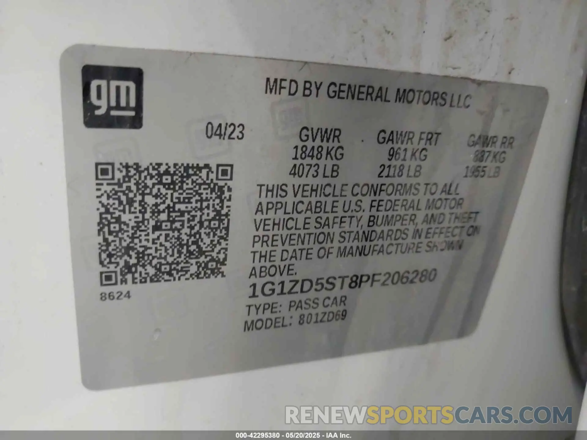 9 fotografías del automóvil dañado 1G1ZD5ST8PF206280 CHEVROLET MALIBU 2023
