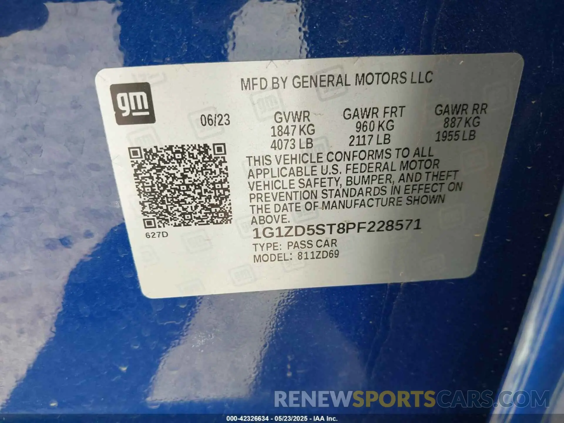9 fotografías del automóvil dañado 1G1ZD5ST8PF228571 CHEVROLET MALIBU 2023