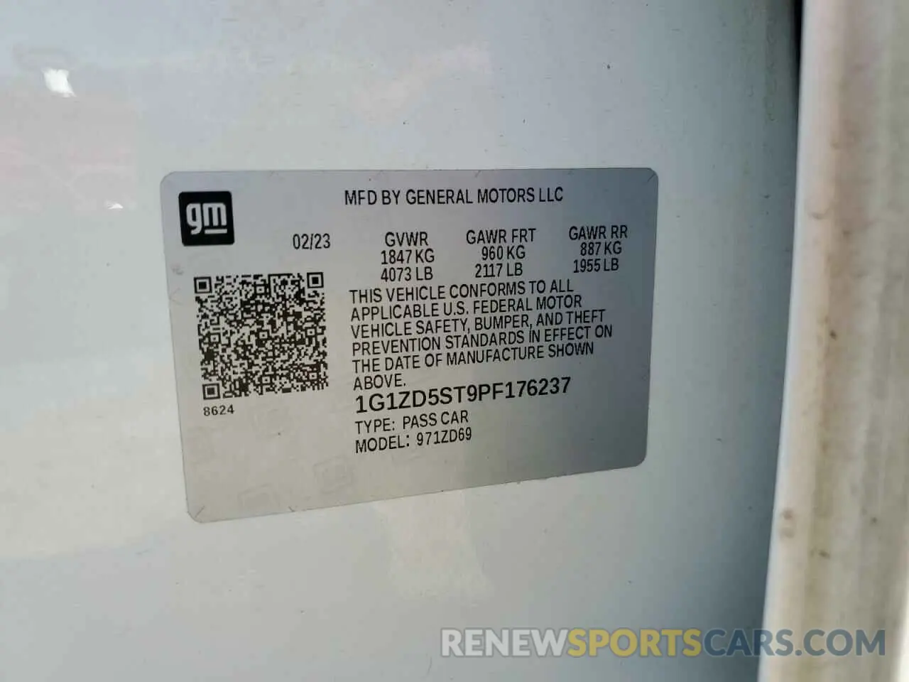13 fotografías del automóvil dañado 1G1ZD5ST9PF176237 CHEVROLET MALIBU 2023