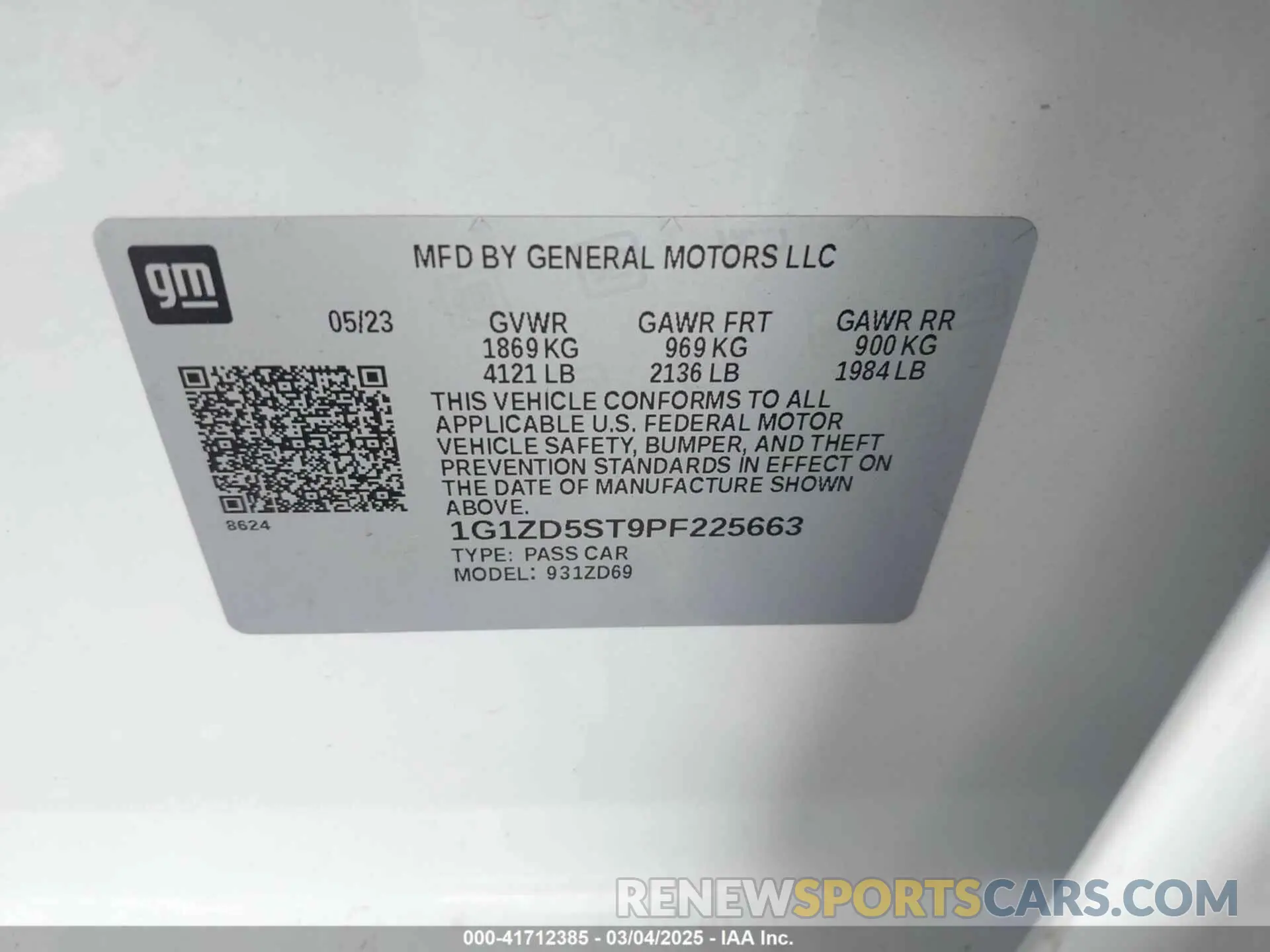 9 fotografías del automóvil dañado 1G1ZD5ST9PF225663 CHEVROLET MALIBU 2023