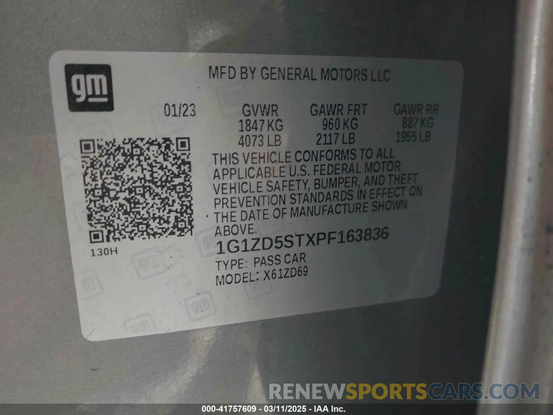 9 fotografías del automóvil dañado 1G1ZD5STXPF163836 CHEVROLET MALIBU 2023