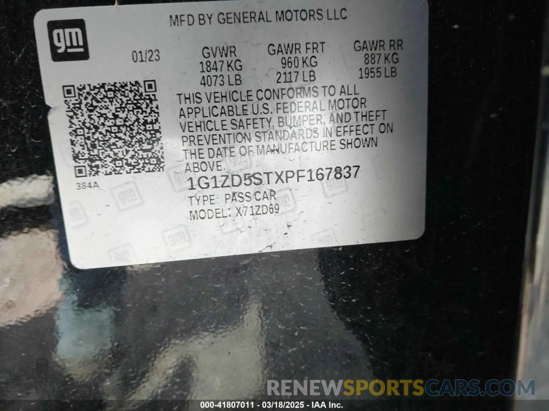 9 fotografías del automóvil dañado 1G1ZD5STXPF167837 CHEVROLET MALIBU 2023