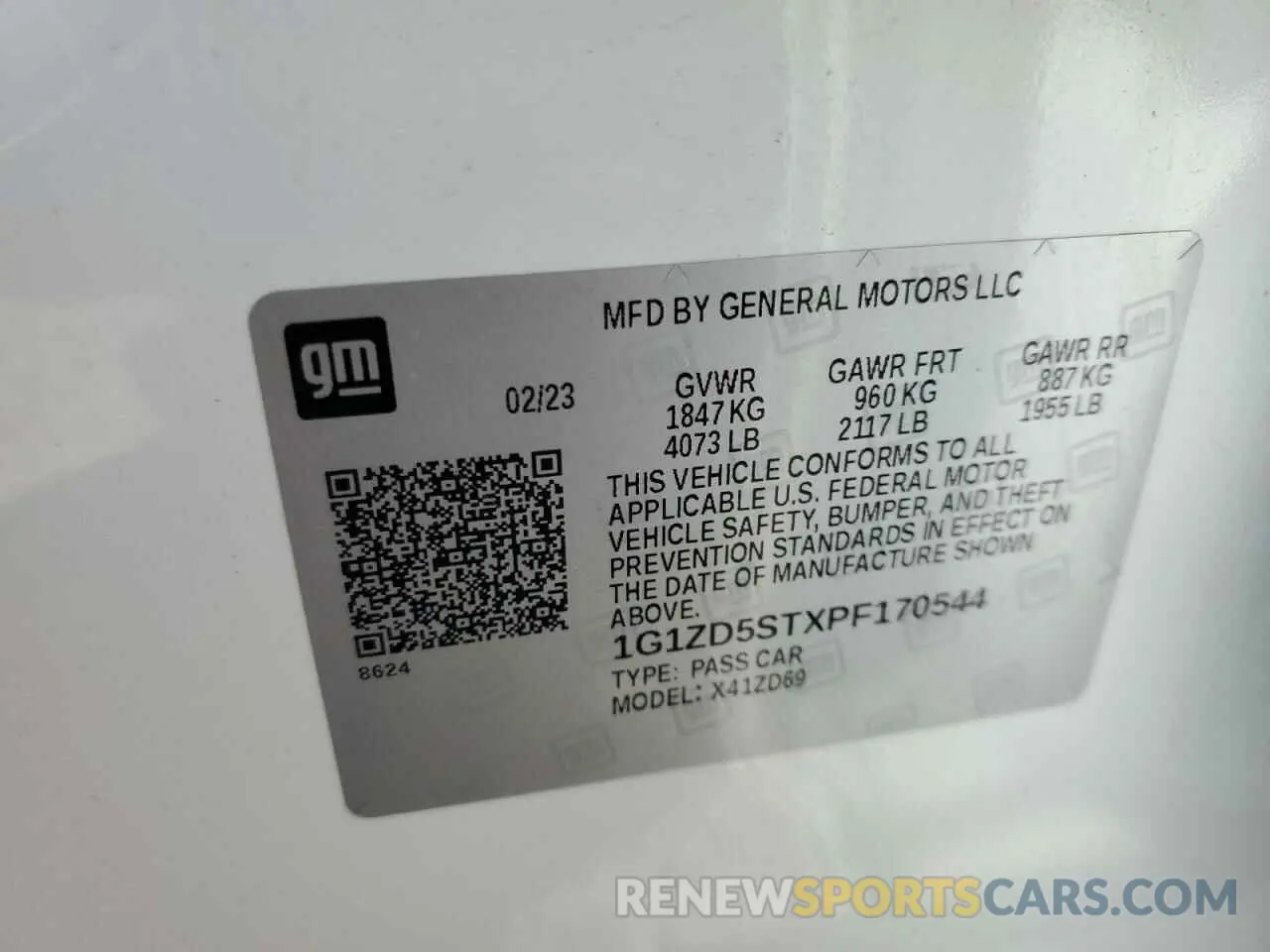 12 fotografías del automóvil dañado 1G1ZD5STXPF170544 CHEVROLET MALIBU 2023