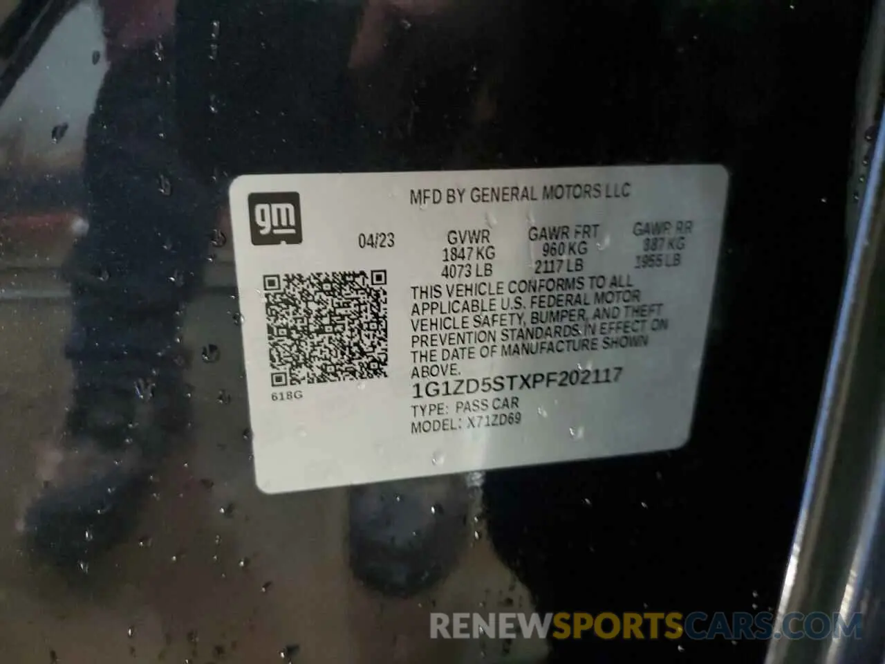 12 fotografías del automóvil dañado 1G1ZD5STXPF202117 CHEVROLET MALIBU 2023