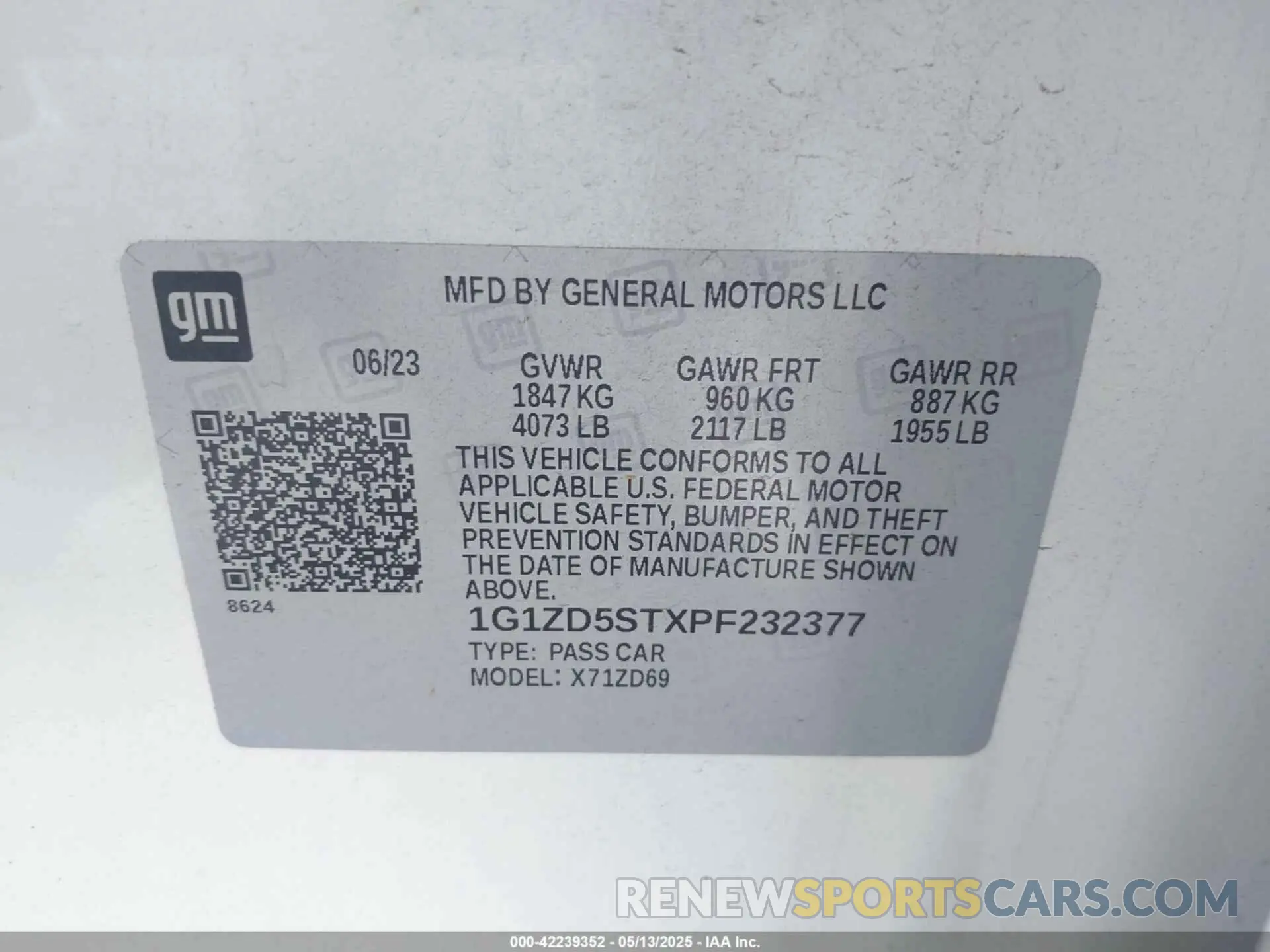 9 fotografías del automóvil dañado 1G1ZD5STXPF232377 CHEVROLET MALIBU 2023