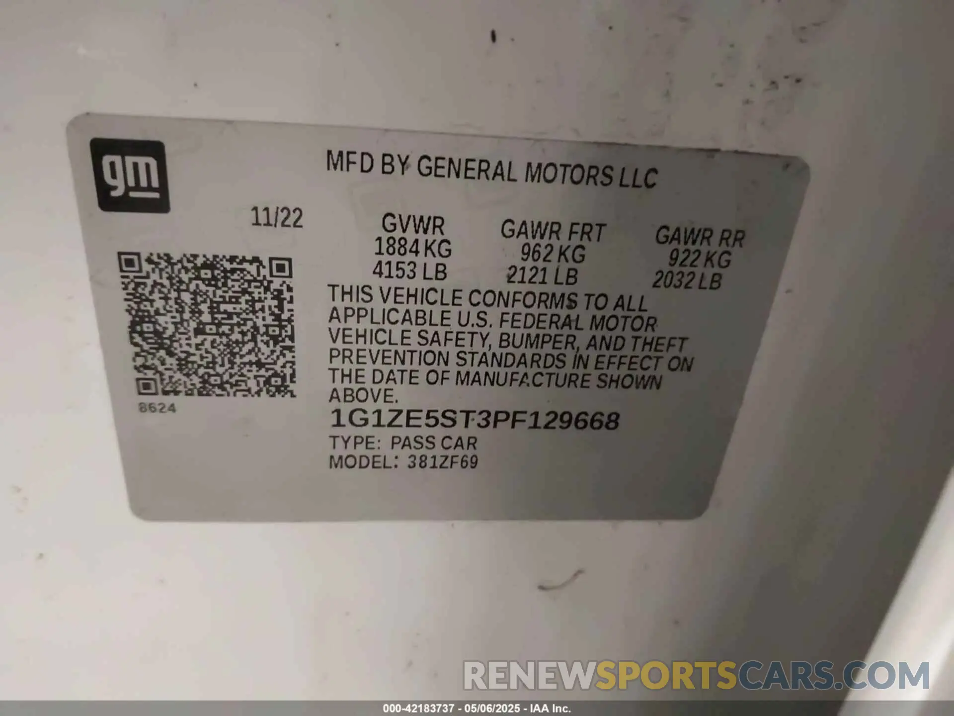 9 fotografías del automóvil dañado 1G1ZE5ST3PF129668 CHEVROLET MALIBU 2023