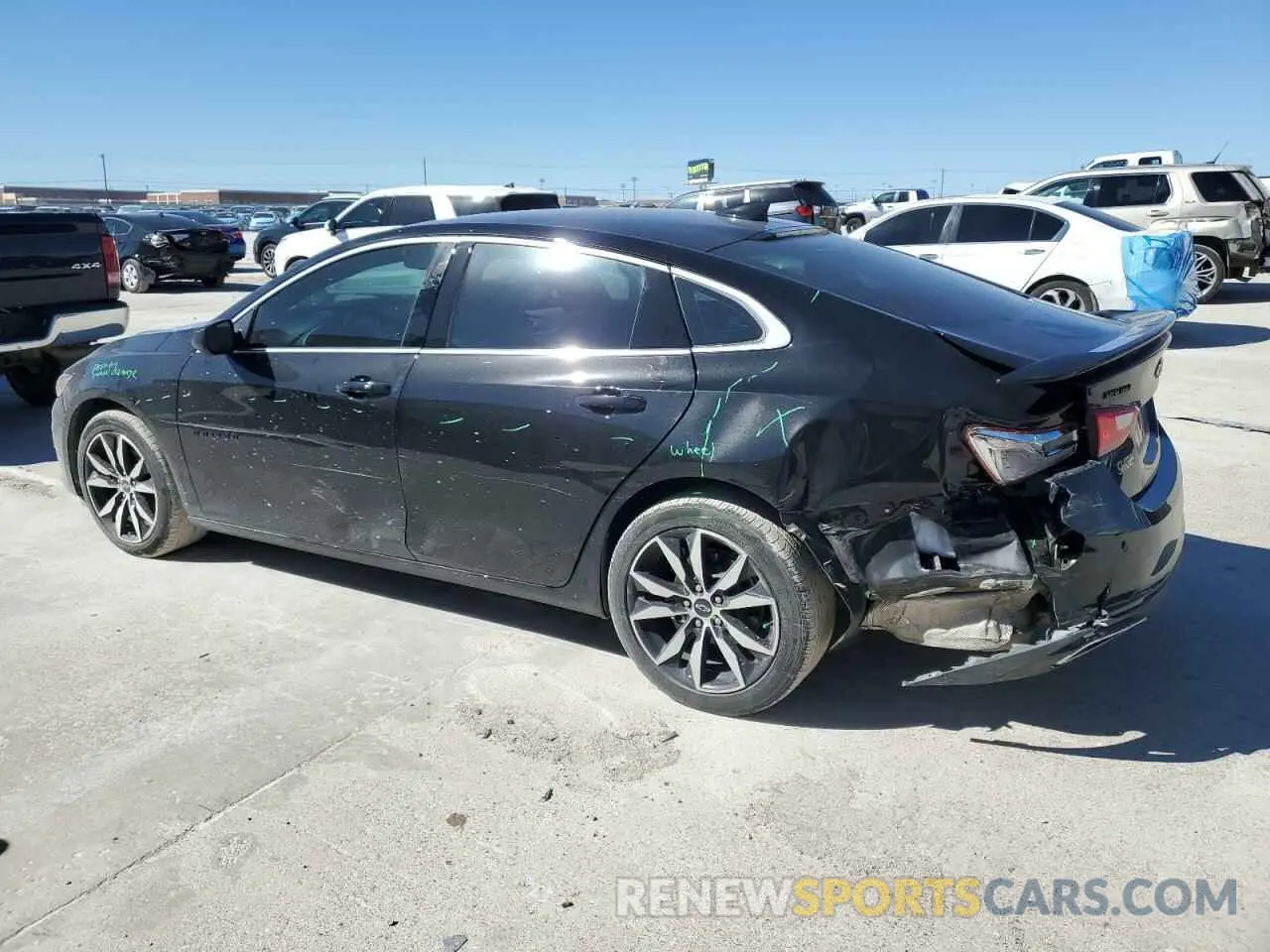 2 fotografías del automóvil dañado 1G1ZG5ST2PF129073 CHEVROLET MALIBU 2023