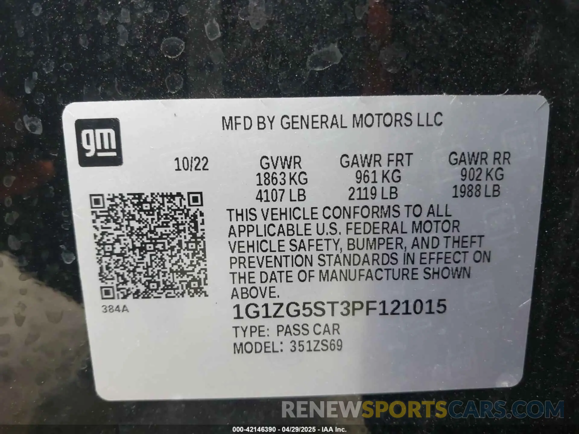 9 fotografías del automóvil dañado 1G1ZG5ST3PF121015 CHEVROLET MALIBU 2023