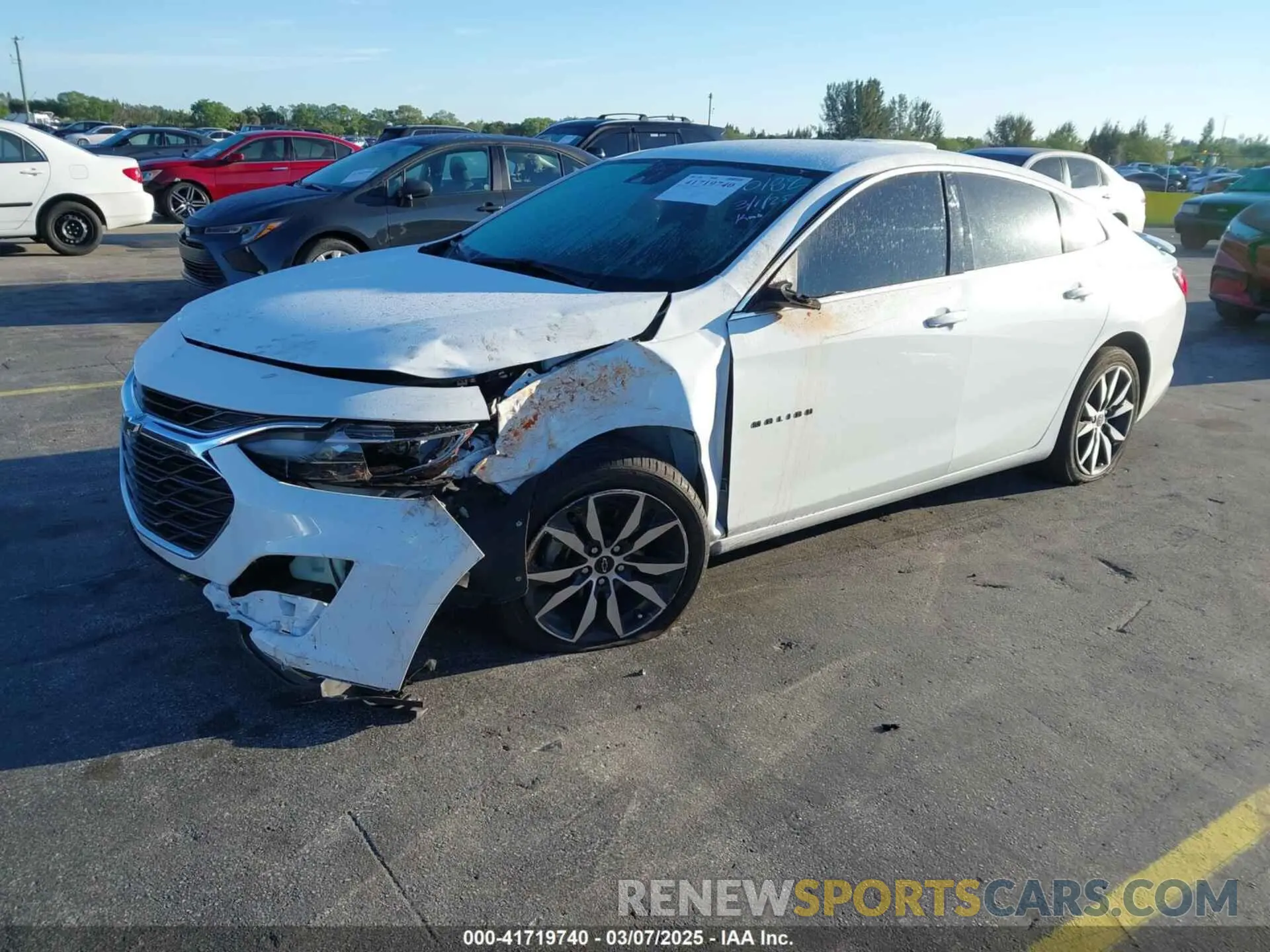 2 fotografías del automóvil dañado 1G1ZG5ST8PF230182 CHEVROLET MALIBU 2023