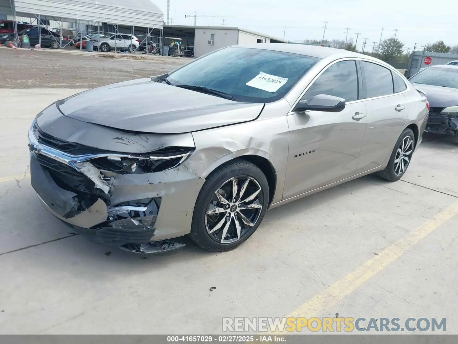2 fotografías del automóvil dañado 1G1ZG5ST9PF222298 CHEVROLET MALIBU 2023