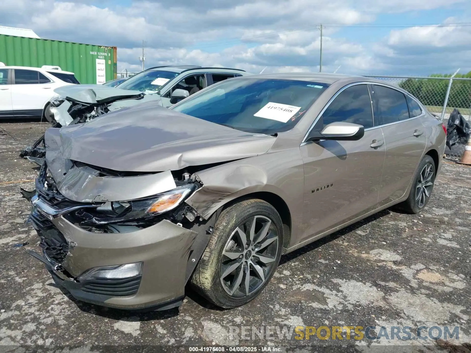 2 fotografías del automóvil dañado 1G1ZG5STXPF195273 CHEVROLET MALIBU 2023