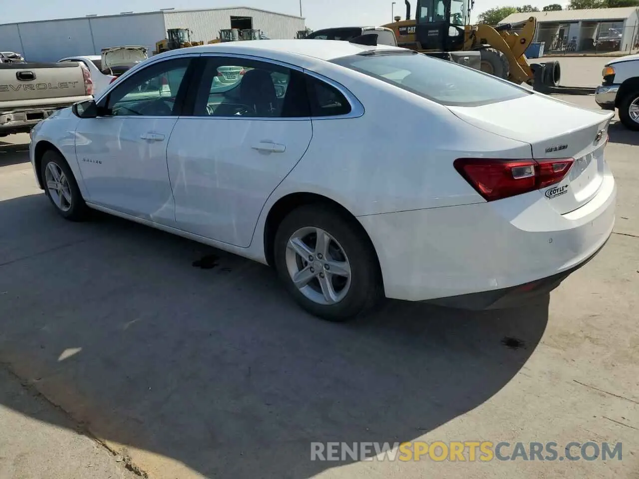 2 fotografías del automóvil dañado 1G1ZB5ST0RF184574 CHEVROLET MALIBU 2024