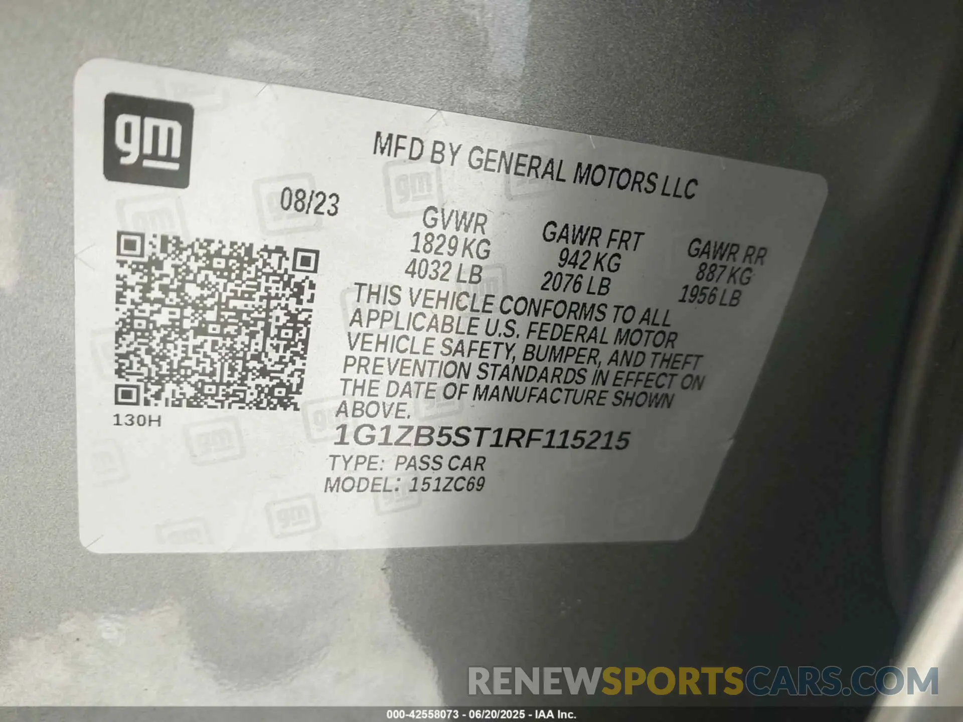 9 fotografías del automóvil dañado 1G1ZB5ST1RF115215 CHEVROLET MALIBU 2024