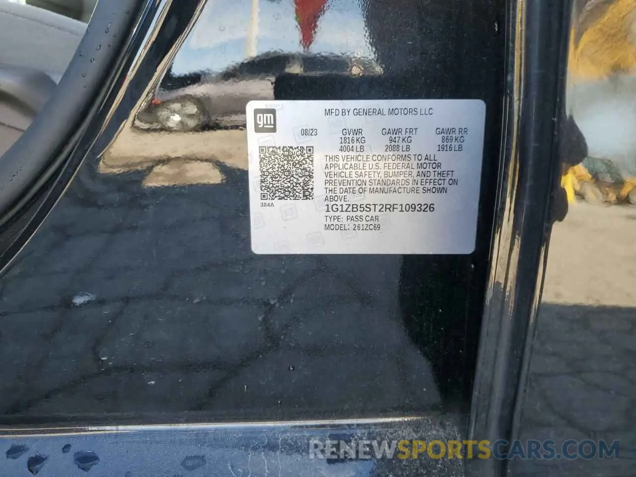 12 fotografías del automóvil dañado 1G1ZB5ST2RF109326 CHEVROLET MALIBU 2024