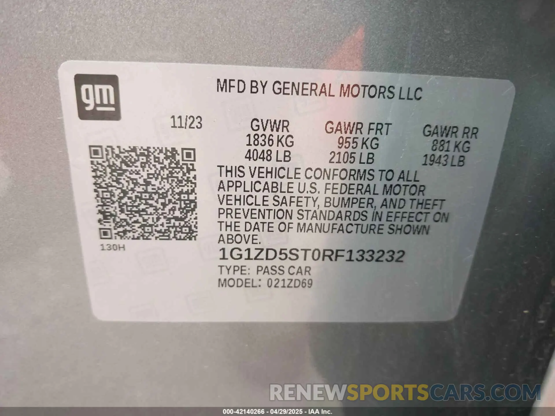 9 fotografías del automóvil dañado 1G1ZD5ST0RF133232 CHEVROLET MALIBU 2024