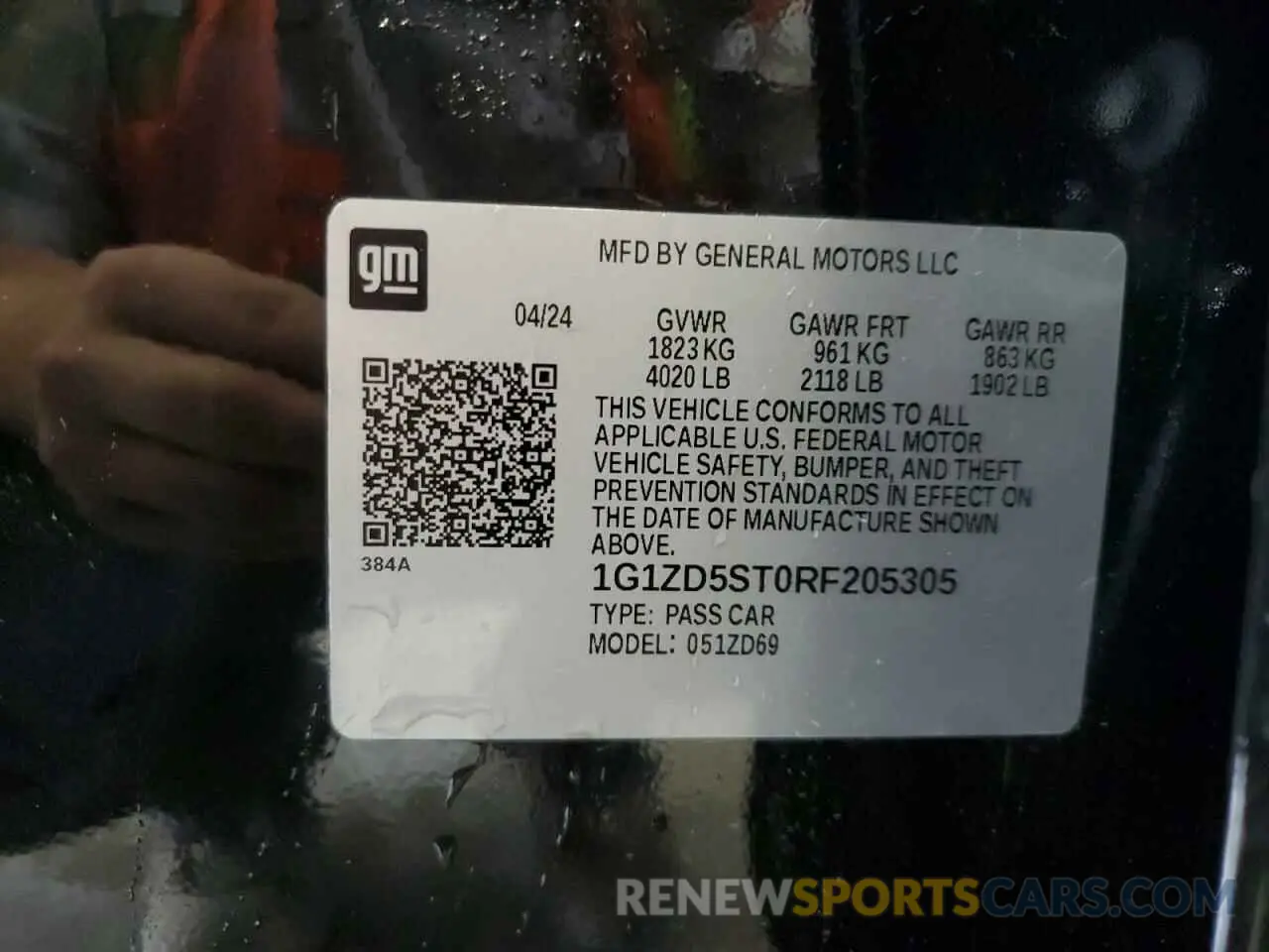 12 fotografías del automóvil dañado 1G1ZD5ST0RF205305 CHEVROLET MALIBU 2024