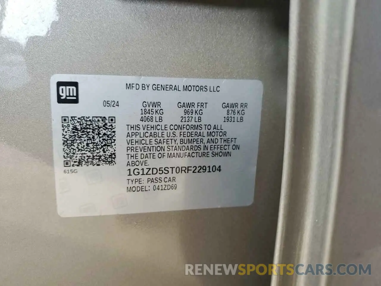12 fotografías del automóvil dañado 1G1ZD5ST0RF229104 CHEVROLET MALIBU 2024