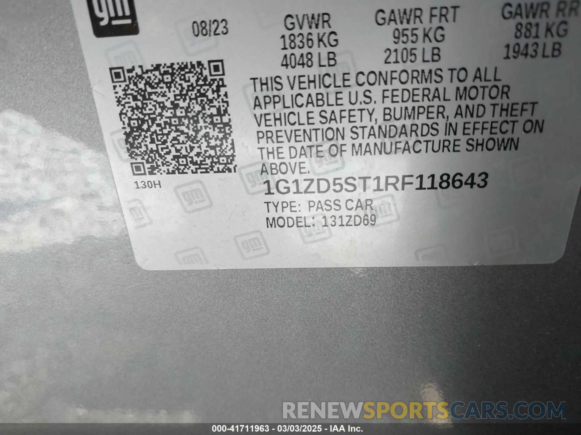 9 fotografías del automóvil dañado 1G1ZD5ST1RF118643 CHEVROLET MALIBU 2024