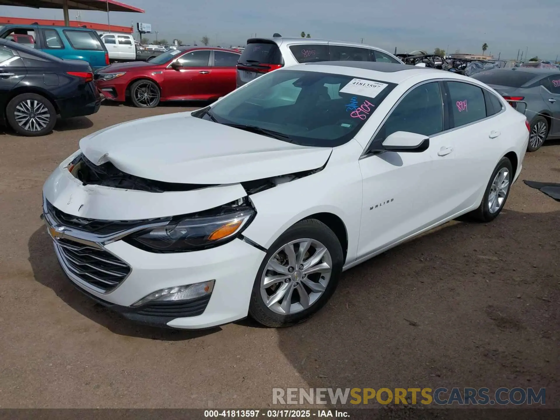 2 fotografías del automóvil dañado 1G1ZD5ST1RF130730 CHEVROLET MALIBU 2024