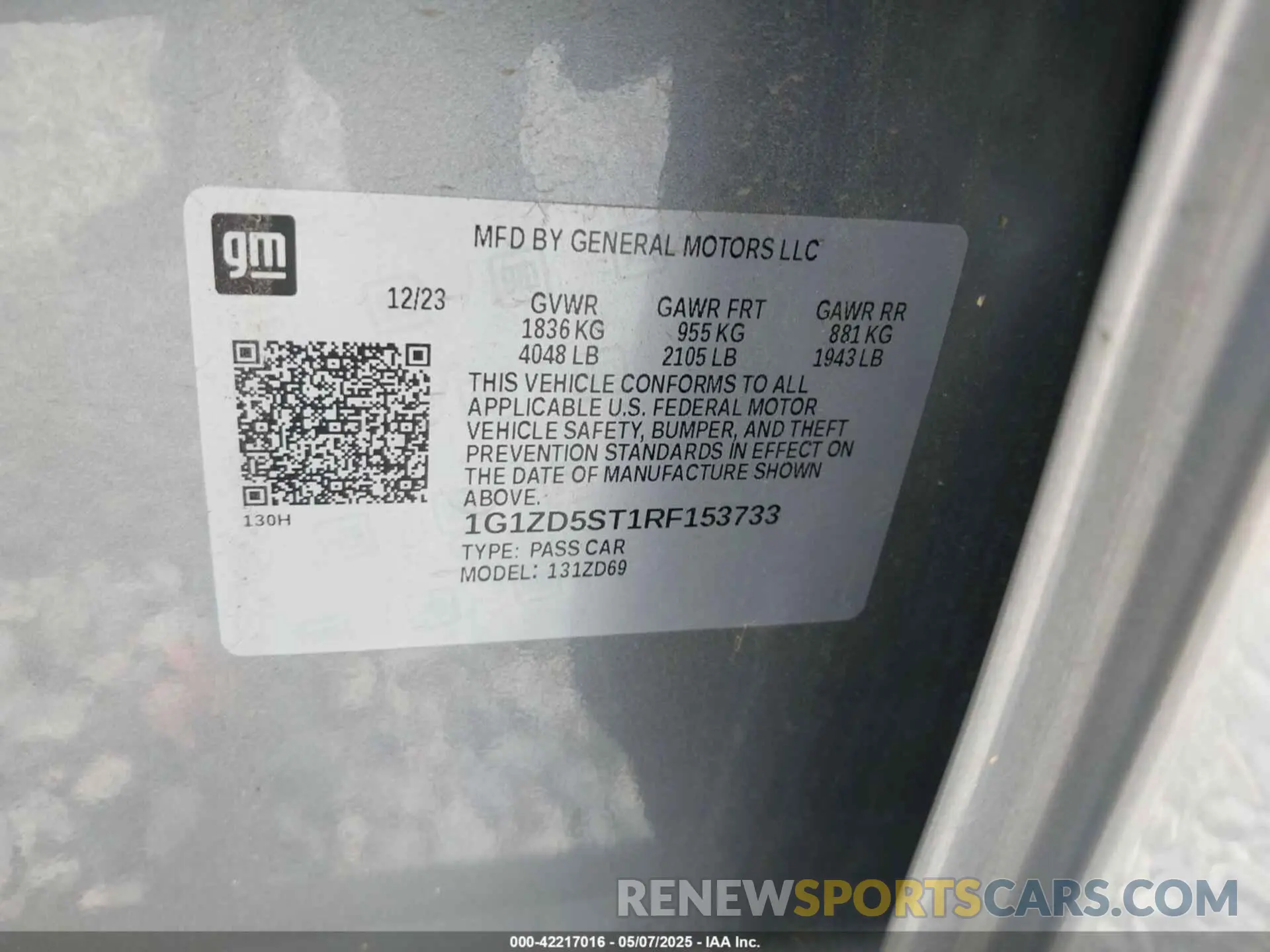 9 fotografías del automóvil dañado 1G1ZD5ST1RF153733 CHEVROLET MALIBU 2024