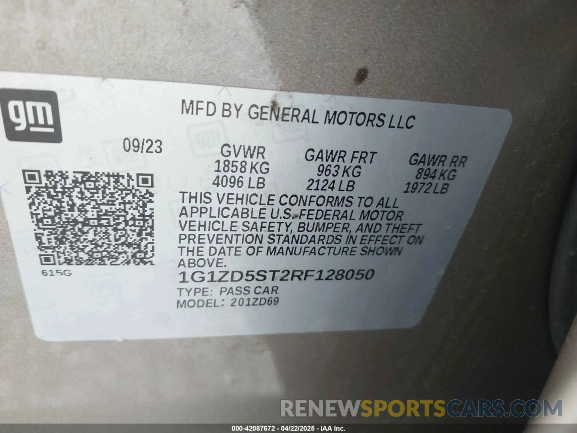 9 fotografías del automóvil dañado 1G1ZD5ST2RF128050 CHEVROLET MALIBU 2024