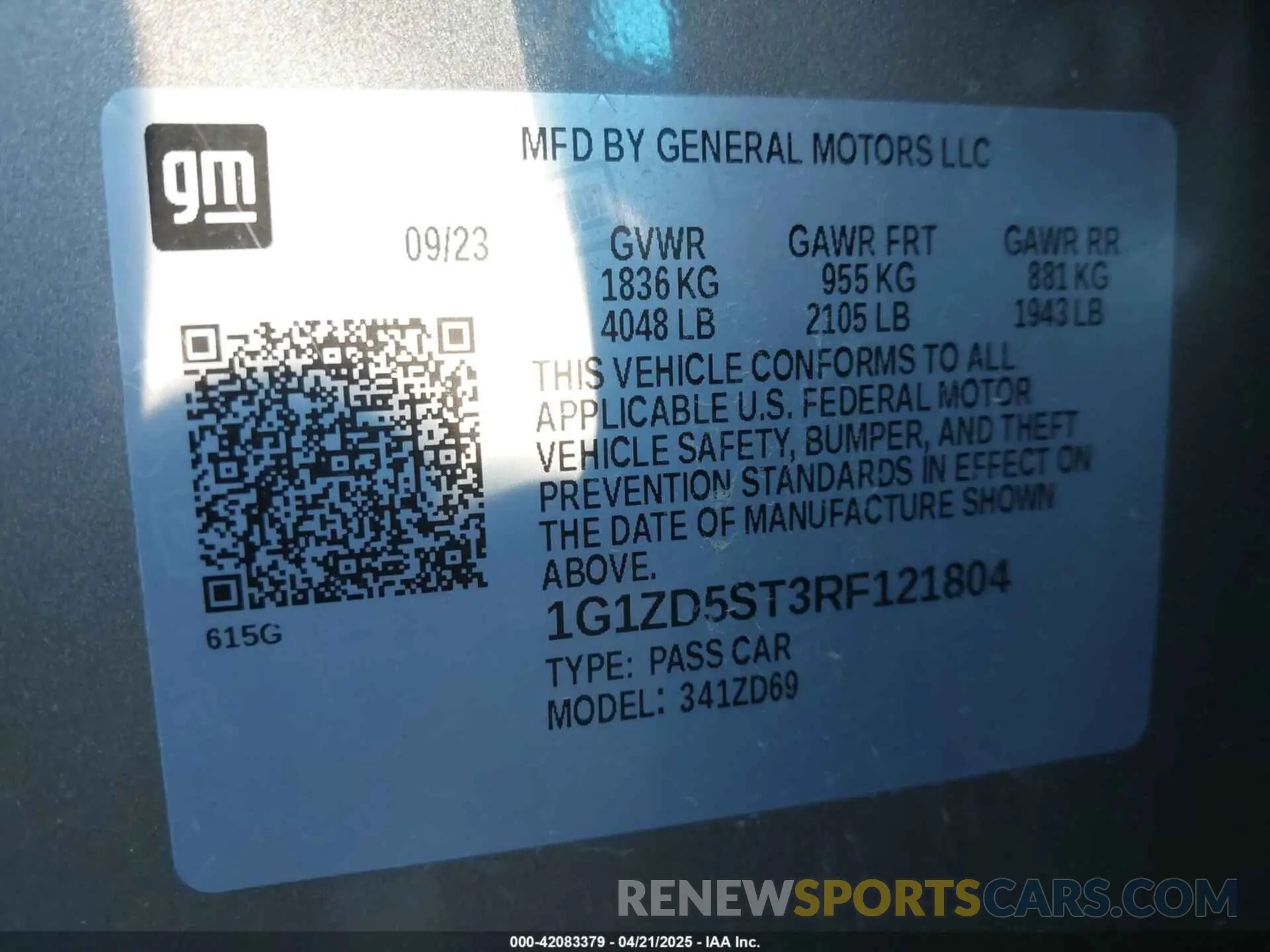9 fotografías del automóvil dañado 1G1ZD5ST3RF121804 CHEVROLET MALIBU 2024