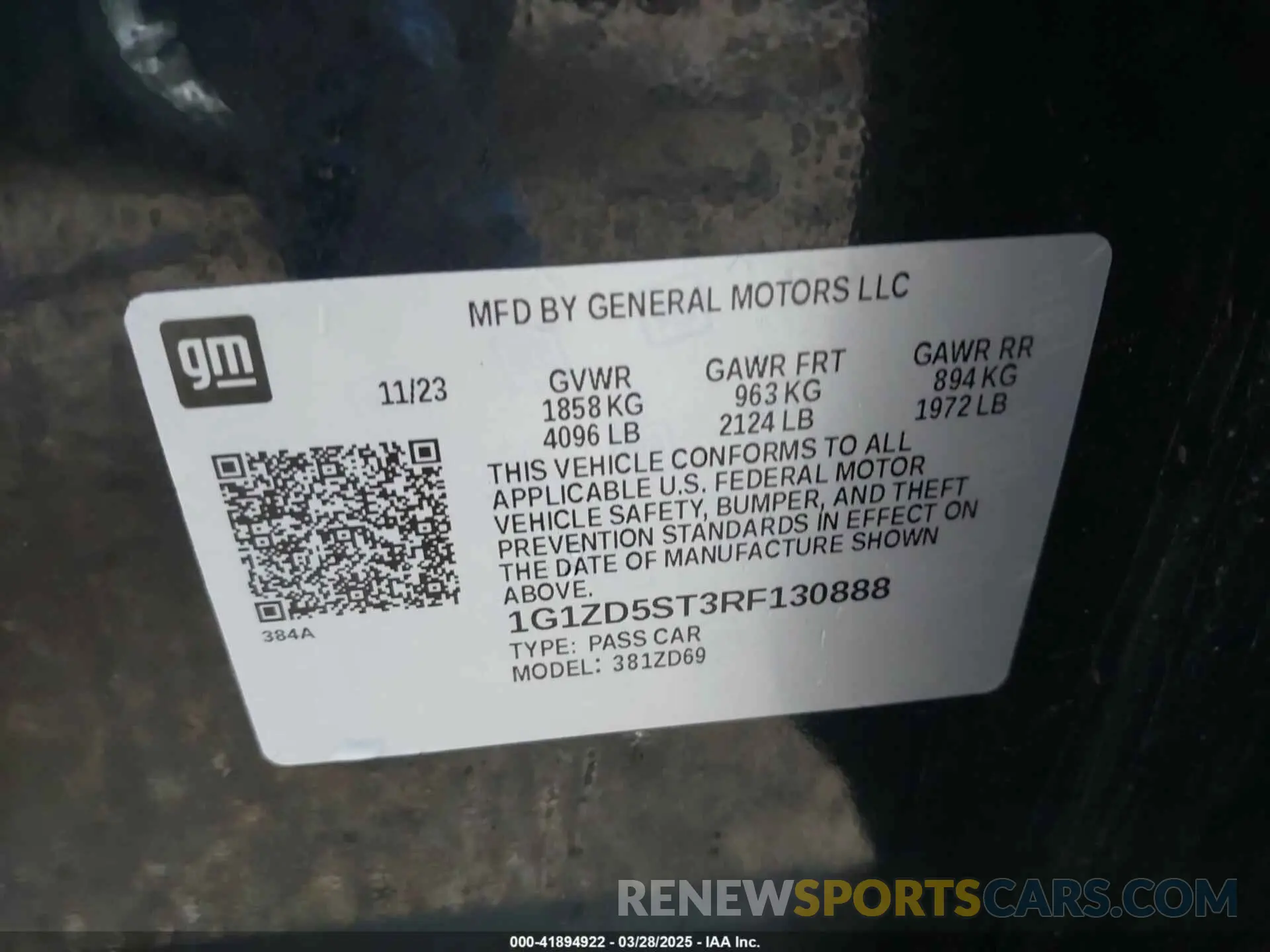 9 fotografías del automóvil dañado 1G1ZD5ST3RF130888 CHEVROLET MALIBU 2024
