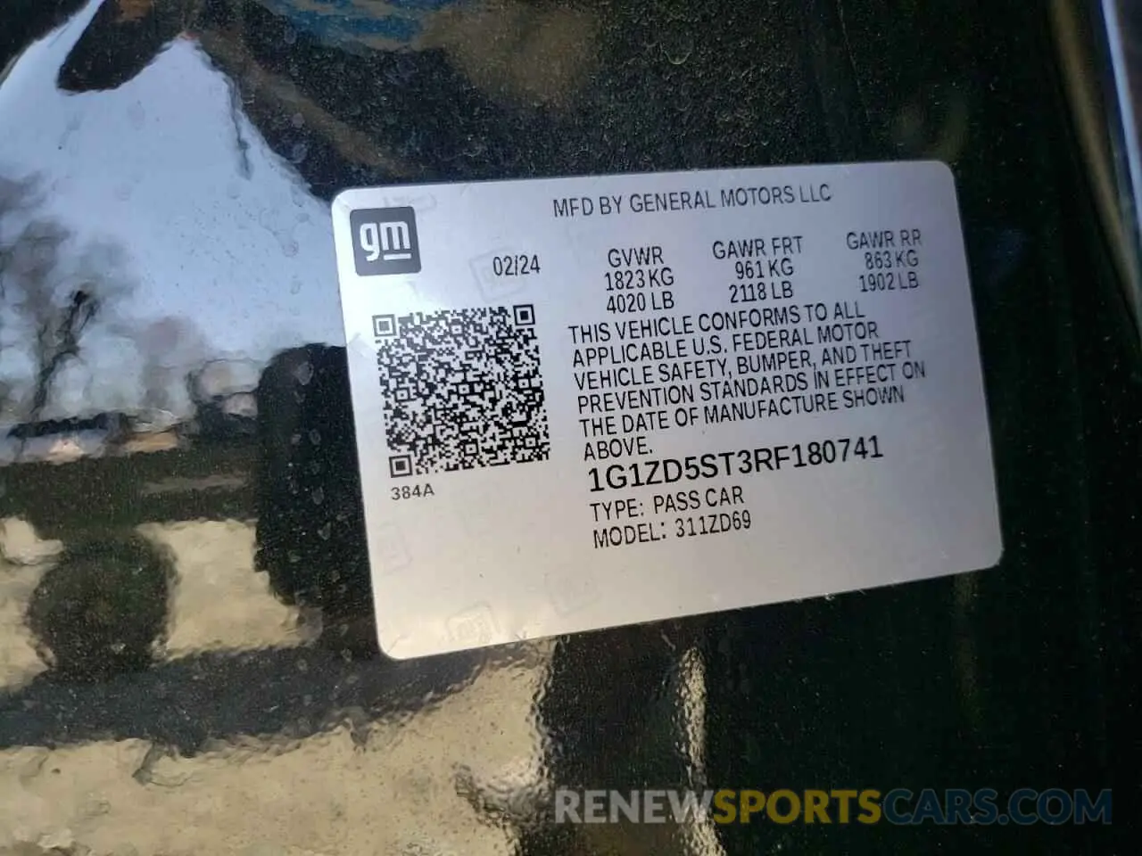 12 fotografías del automóvil dañado 1G1ZD5ST3RF180741 CHEVROLET MALIBU 2024
