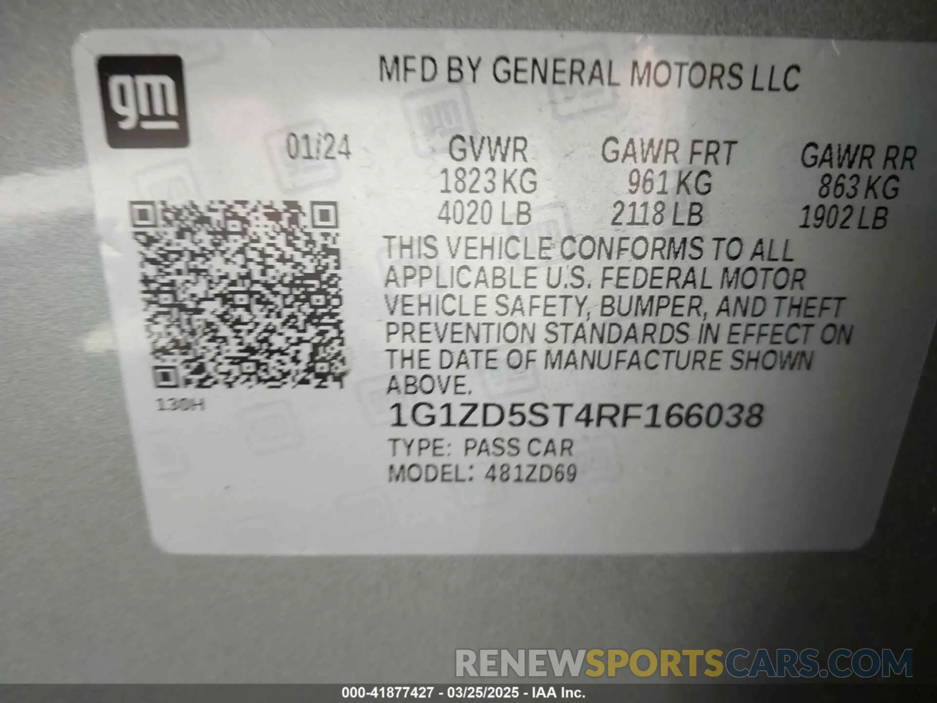 9 fotografías del automóvil dañado 1G1ZD5ST4RF166038 CHEVROLET MALIBU 2024