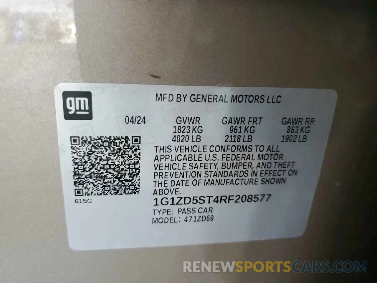 13 fotografías del automóvil dañado 1G1ZD5ST4RF208577 CHEVROLET MALIBU 2024