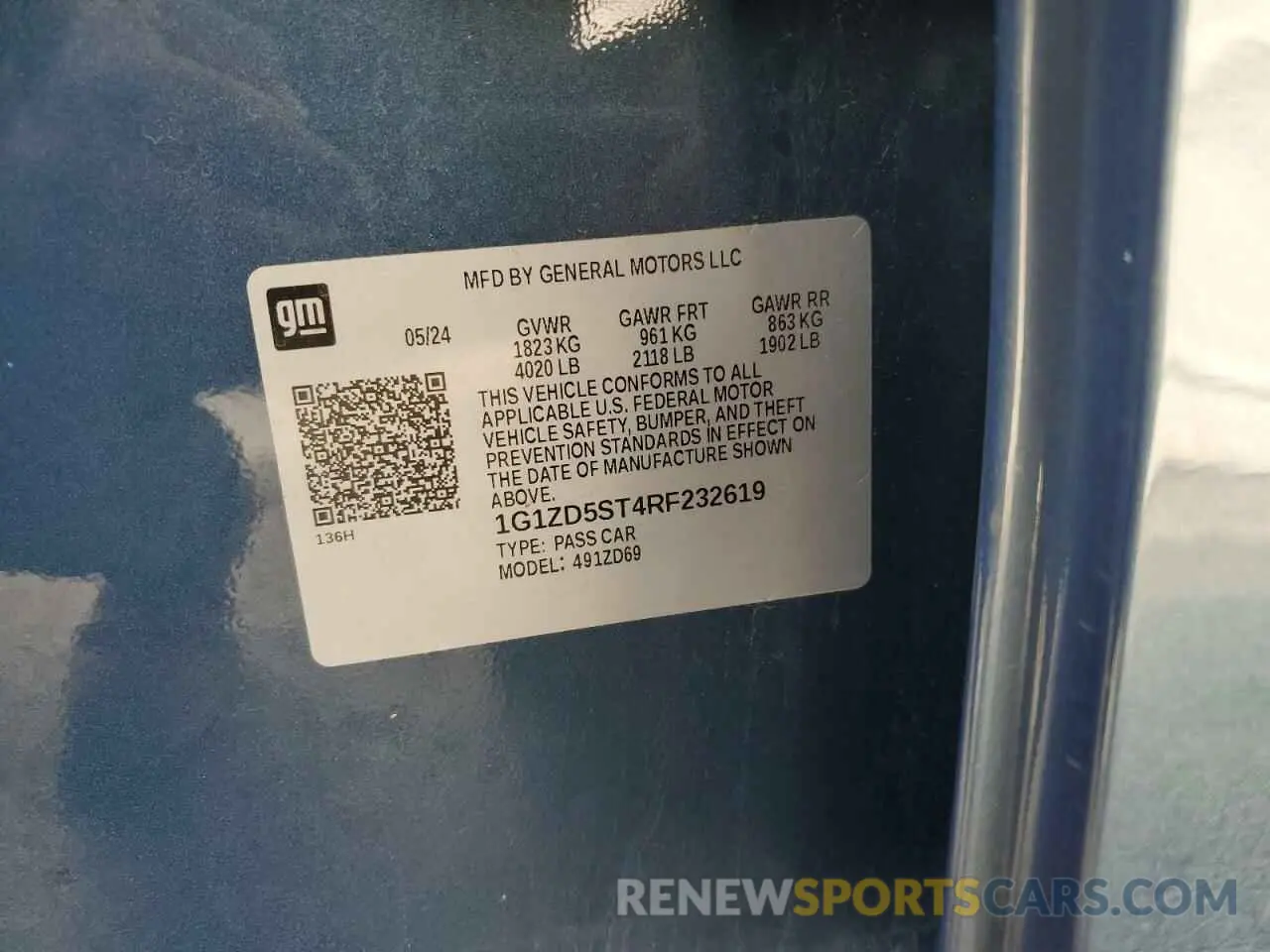 12 fotografías del automóvil dañado 1G1ZD5ST4RF232619 CHEVROLET MALIBU 2024