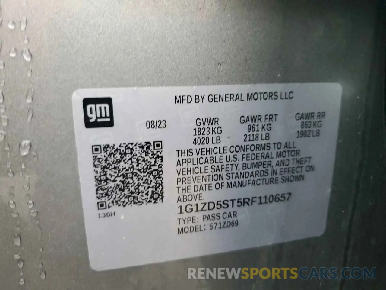 14 fotografías del automóvil dañado 1G1ZD5ST5RF110657 CHEVROLET MALIBU 2024