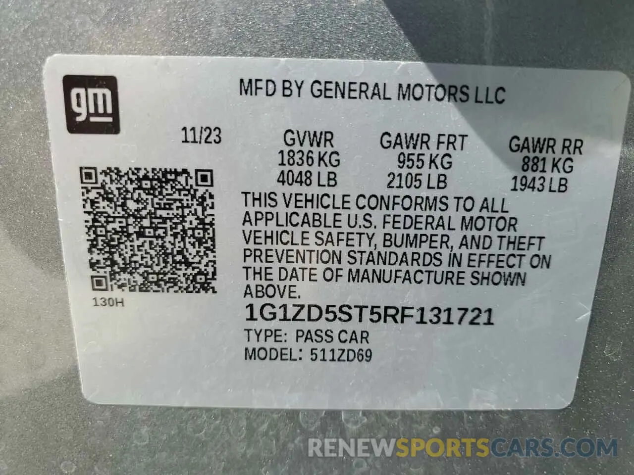 13 fotografías del automóvil dañado 1G1ZD5ST5RF131721 CHEVROLET MALIBU 2024