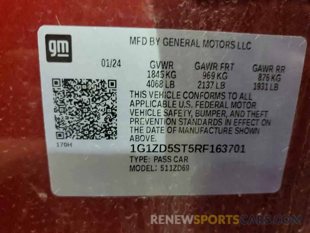 13 fotografías del automóvil dañado 1G1ZD5ST5RF163701 CHEVROLET MALIBU 2024