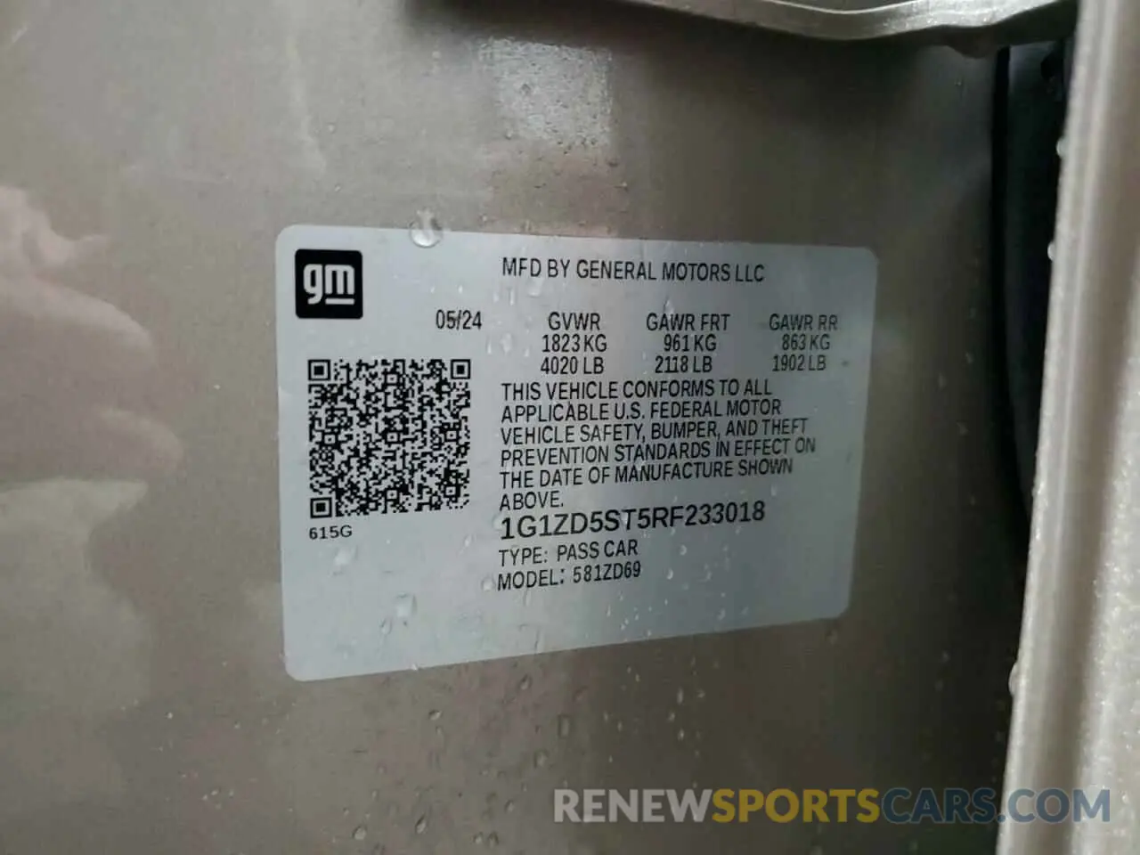 12 fotografías del automóvil dañado 1G1ZD5ST5RF233018 CHEVROLET MALIBU 2024