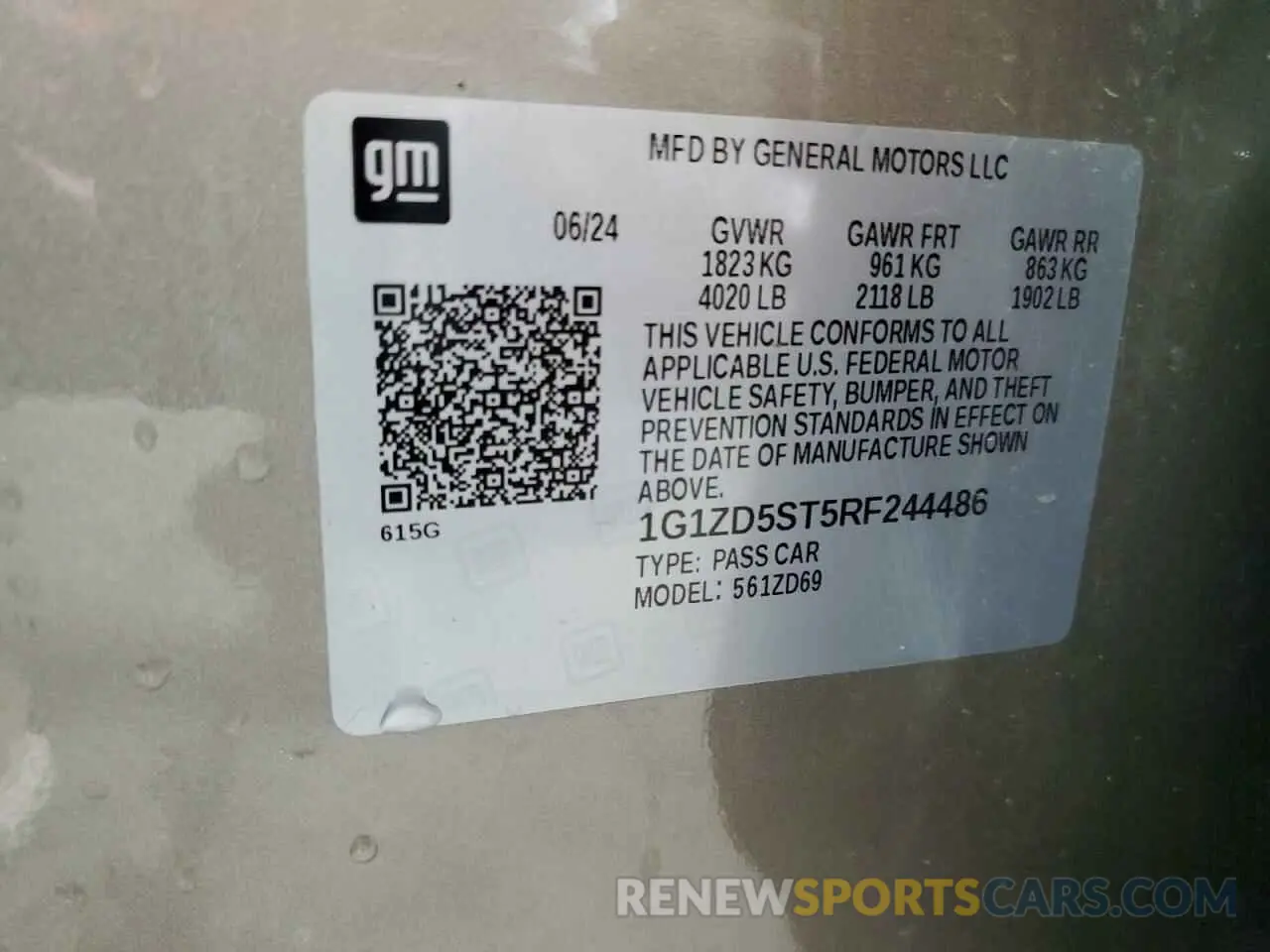 12 fotografías del automóvil dañado 1G1ZD5ST5RF244486 CHEVROLET MALIBU 2024