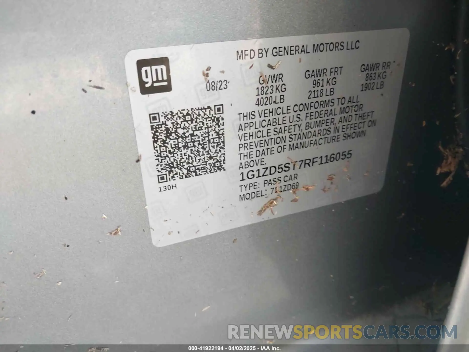 9 fotografías del automóvil dañado 1G1ZD5ST7RF116055 CHEVROLET MALIBU 2024