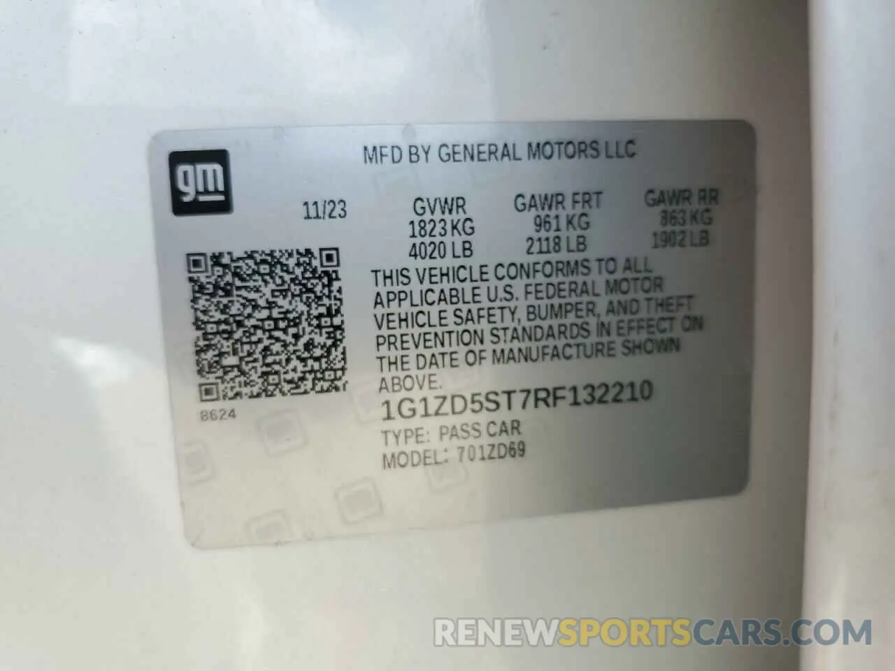 13 fotografías del automóvil dañado 1G1ZD5ST7RF132210 CHEVROLET MALIBU 2024