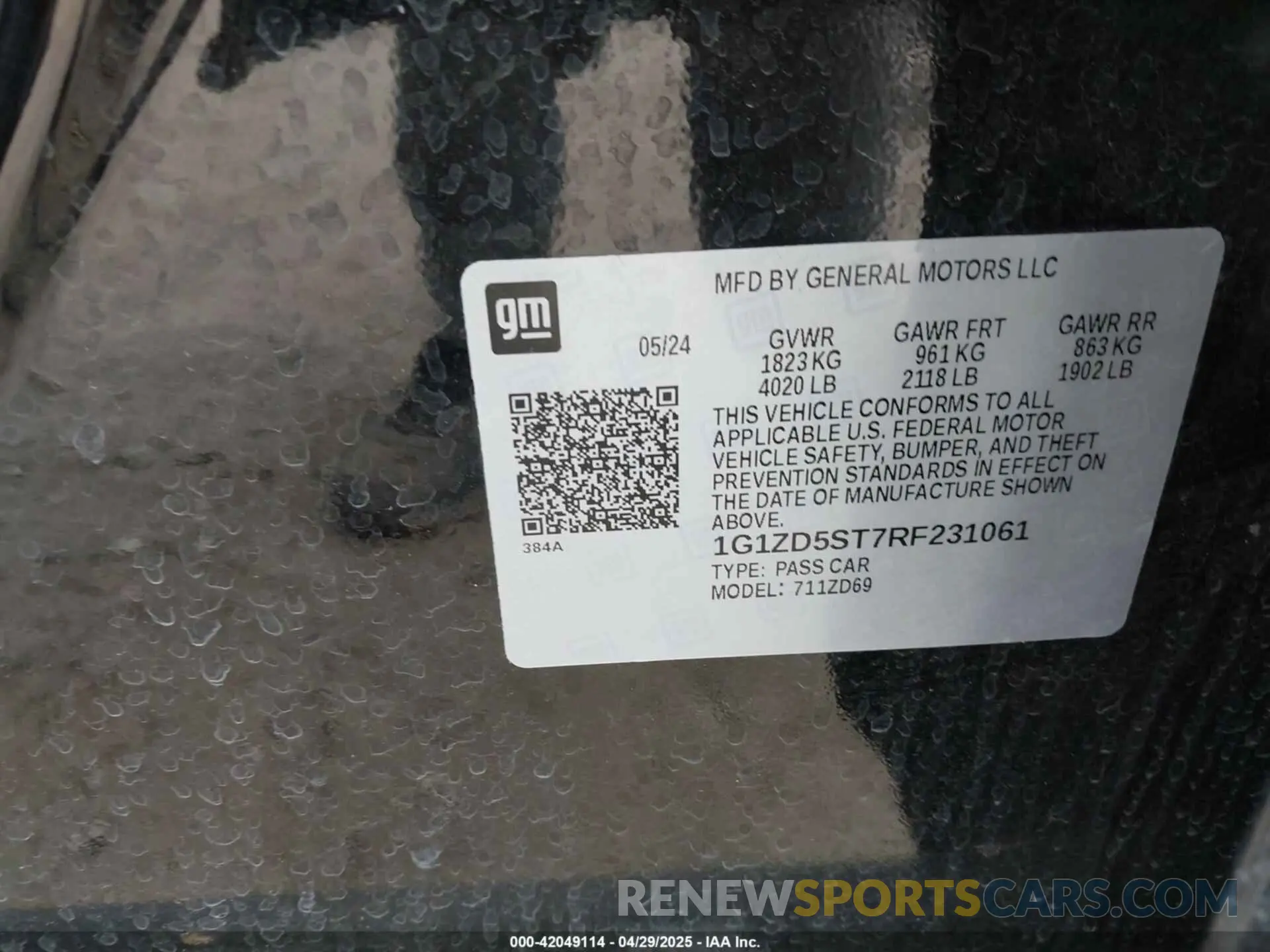 9 fotografías del automóvil dañado 1G1ZD5ST7RF231061 CHEVROLET MALIBU 2024