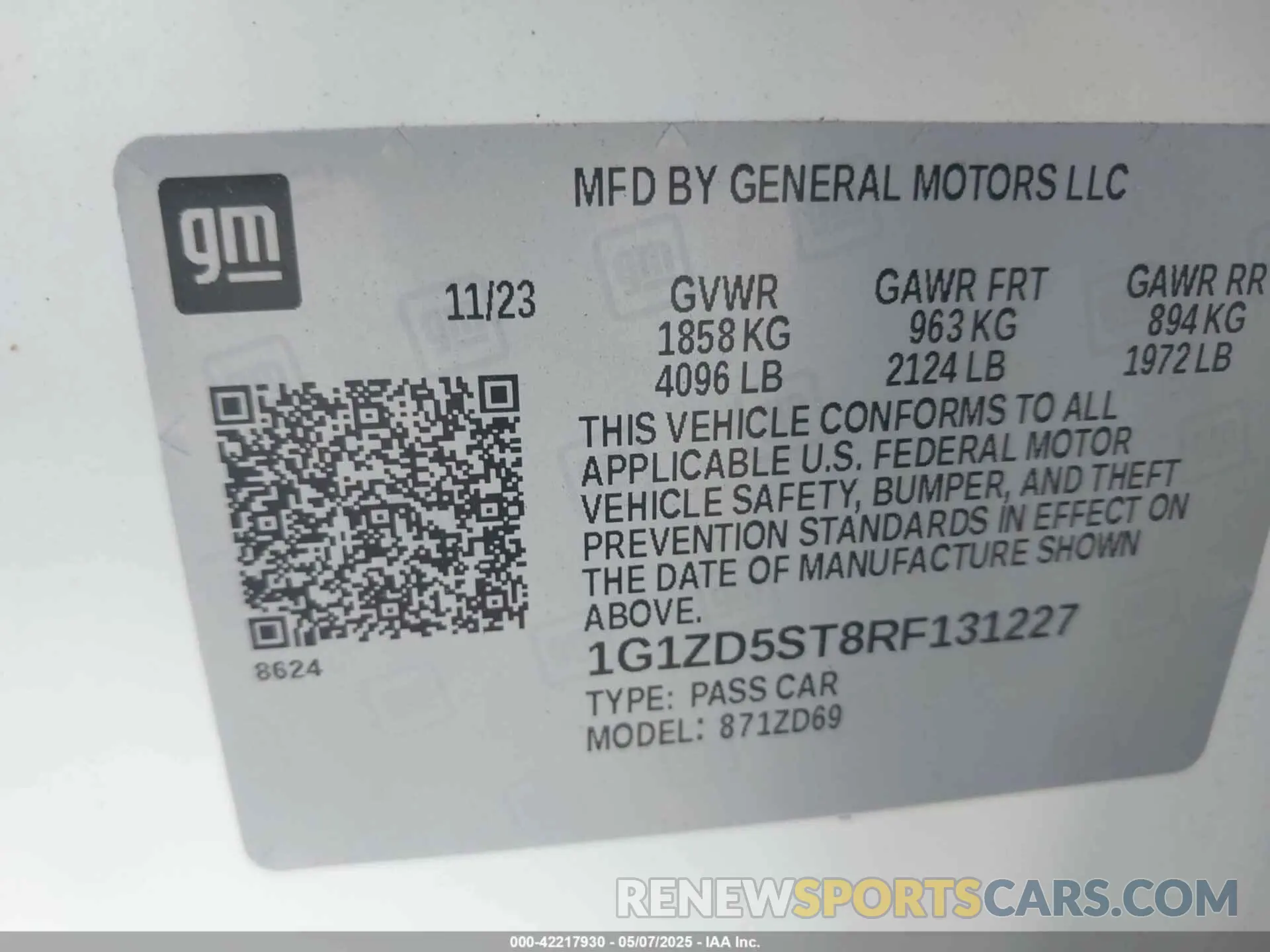 9 fotografías del automóvil dañado 1G1ZD5ST8RF131227 CHEVROLET MALIBU 2024