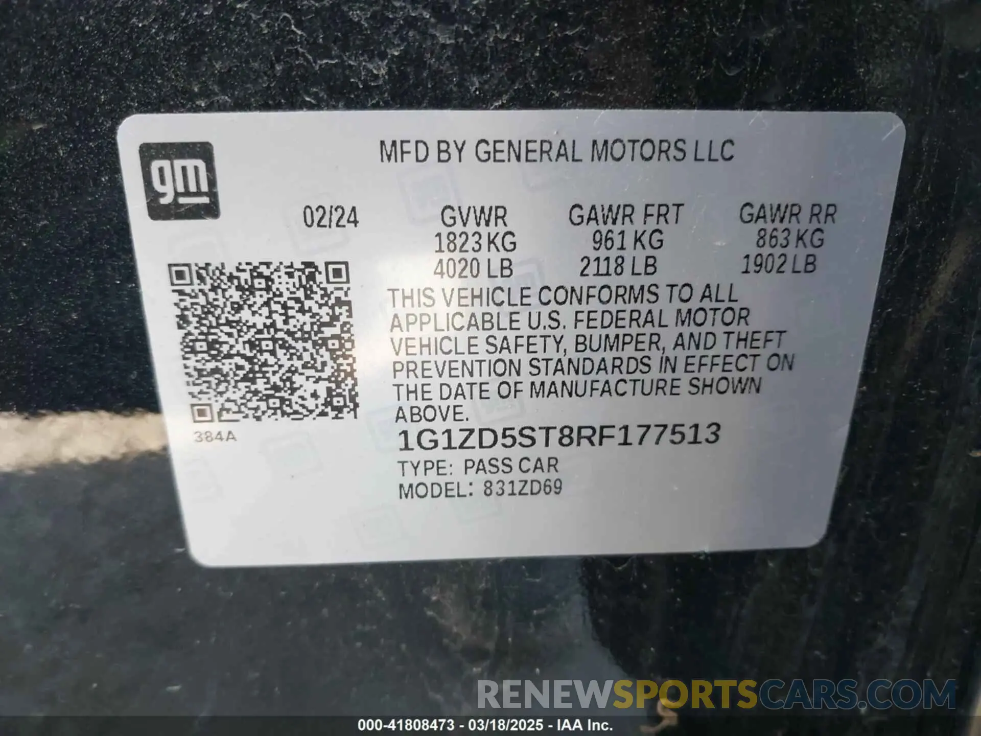 9 fotografías del automóvil dañado 1G1ZD5ST8RF177513 CHEVROLET MALIBU 2024