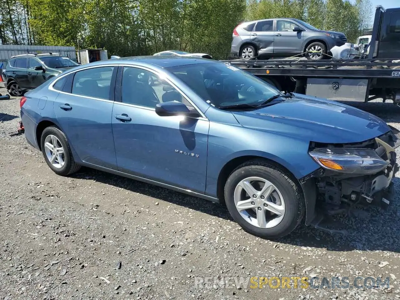 4 fotografías del automóvil dañado 1G1ZD5ST8RF184624 CHEVROLET MALIBU 2024
