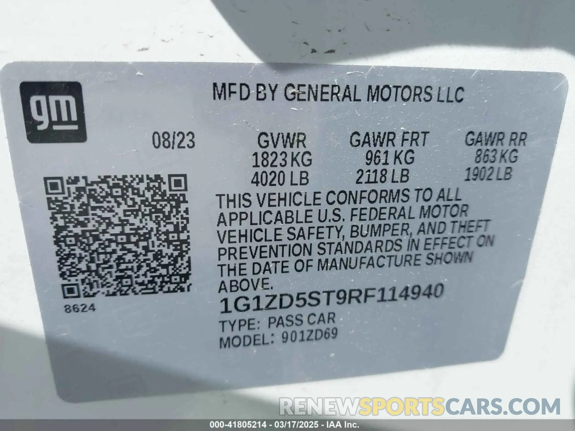 9 fotografías del automóvil dañado 1G1ZD5ST9RF114940 CHEVROLET MALIBU 2024