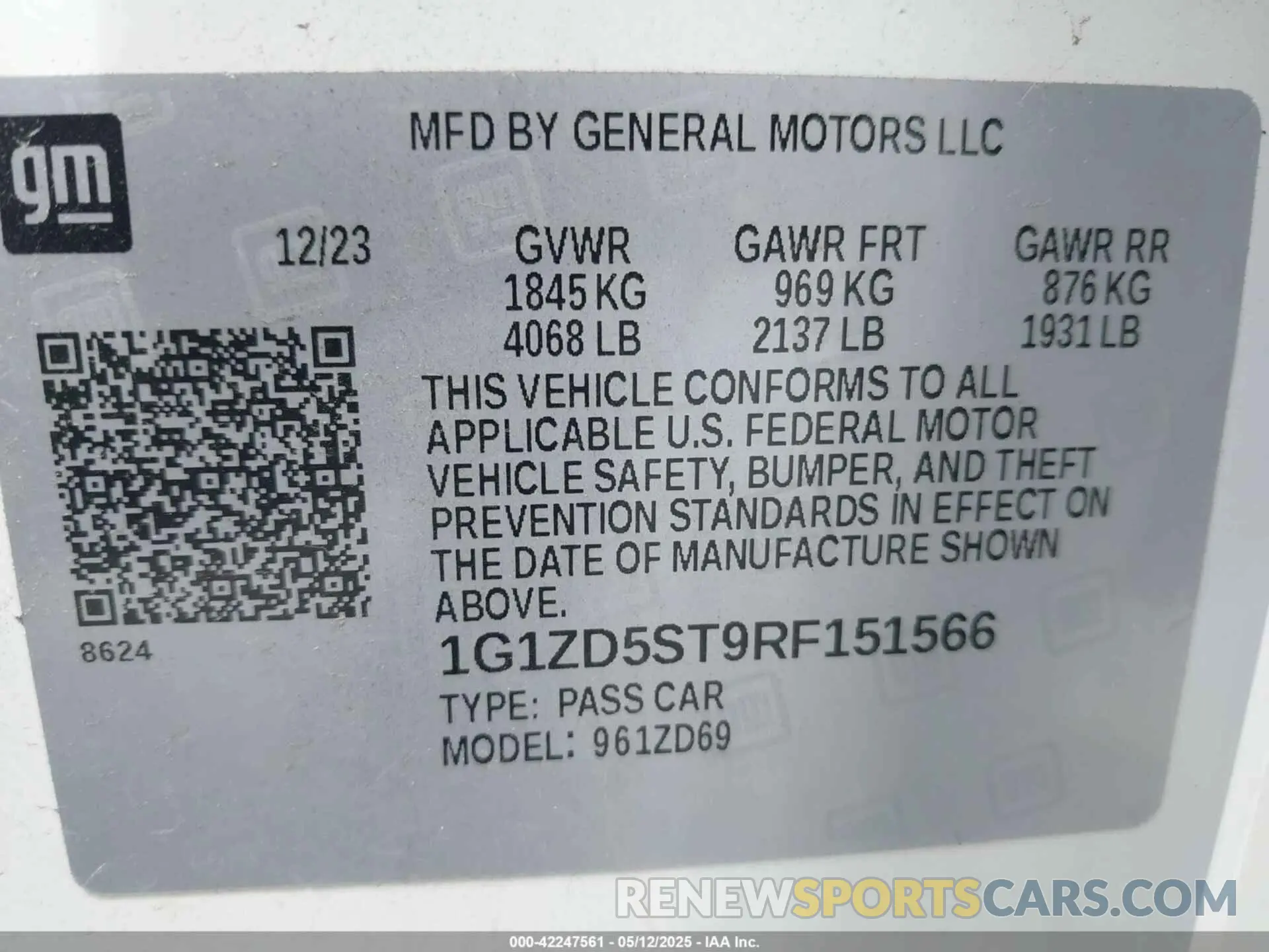 9 fotografías del automóvil dañado 1G1ZD5ST9RF151566 CHEVROLET MALIBU 2024