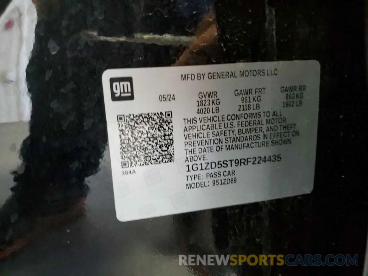 12 fotografías del automóvil dañado 1G1ZD5ST9RF224435 CHEVROLET MALIBU 2024